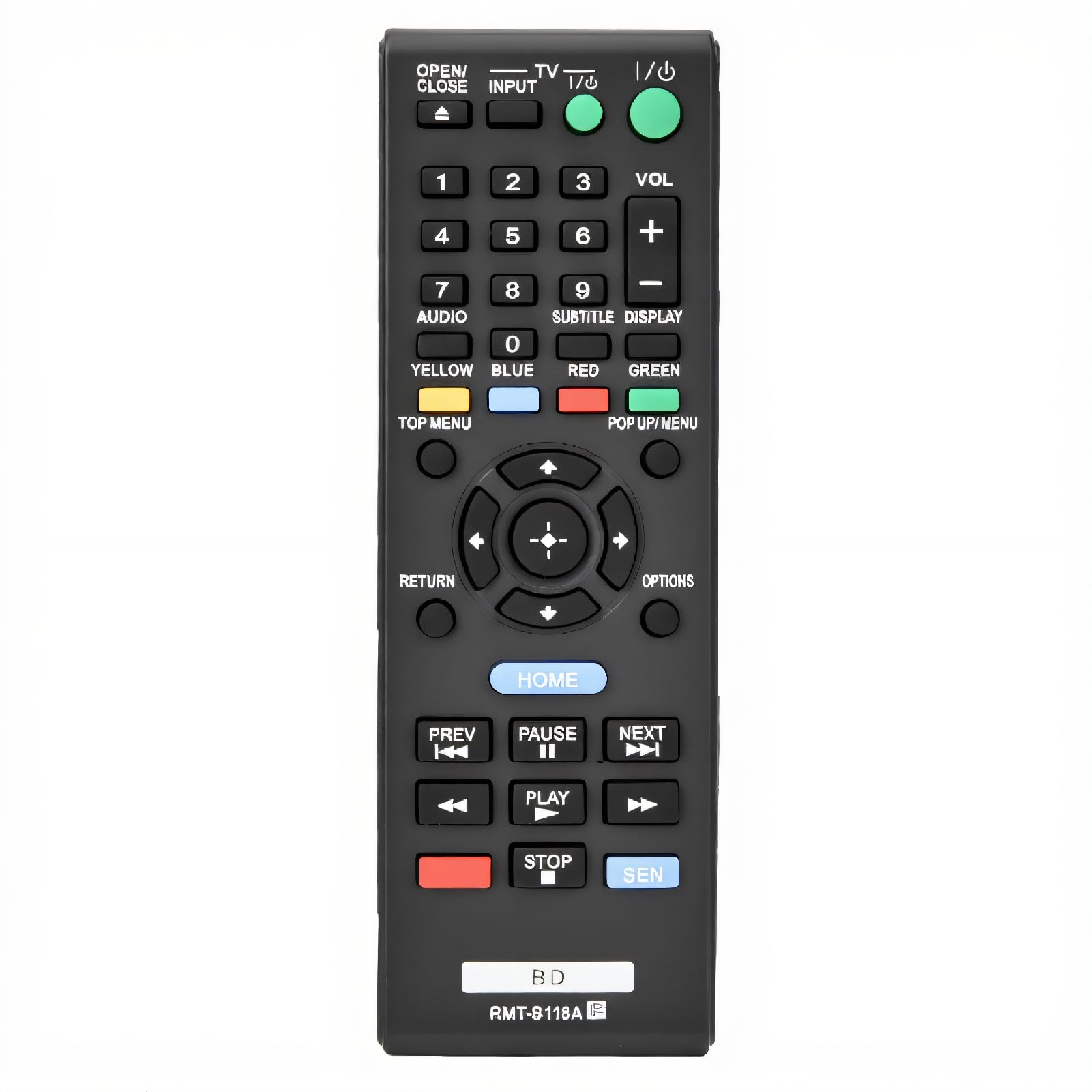 Remote Control Repalcement for Remote Control for BDP185C BDP-185C BDP185WN BDP-185WN BDPBX18 BDP-BX18 BDPBX3100 BDP-BX39 BDP-S1100 BDPS185 BDP-S185 BDPS185WM BDP-S185WM