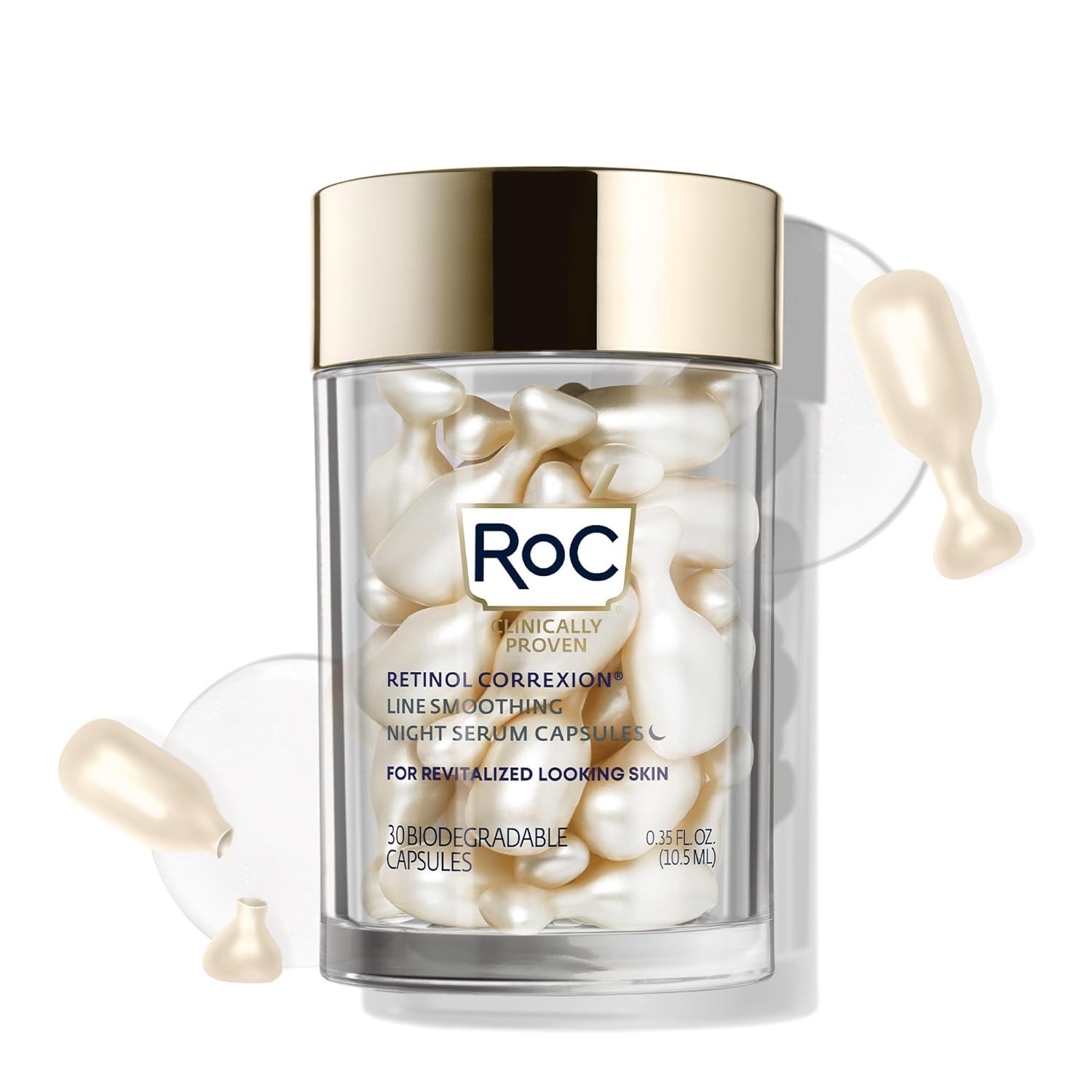 Photo 1 of **MISSING SEVERAL PARTS**
RoC Retinol Correxion Anti-Aging Wrinkle Night Serum, Retinol Serum for Face, Daily Treatment for Fine Lines, Post Acne Scars, 30 Capsules, Unscented, 0.35 Fl Oz