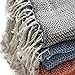 Gute Turkish Bath Beach Hammam Towels, Large Hammam Towel Wrap Pareo Fouta Throw Peshtemal Towel Set of 6 100% Natural Turkish Cotton Foua Blanket Set (Lily)