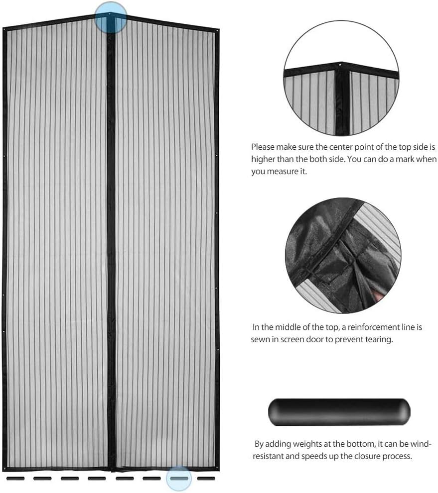 MSCHEN Mosquito Net Curtain for Doors, Mosquito Net Curtain