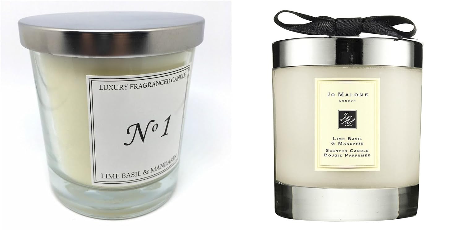 Aldi Luxury Scented Candle NO1 Lime Basil & Mandarin Amazon.co.uk