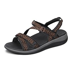 Orthofeet Women's Orthopedic Leopard Water-Friendly