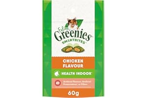 GREENIES Feline SMARTBITES Cat Treats Natural Dental Care, Chicken Flavour, 2.1oz Pouch