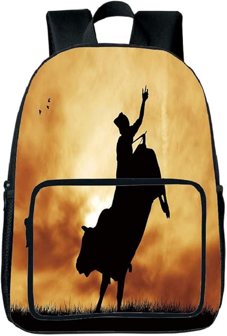 bull riding backpack