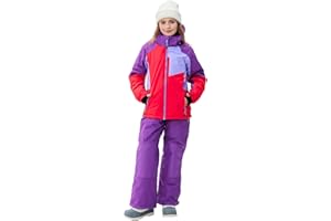 SMONTY Kids Ski Suit Girls Boys Snowsuits Winter Ski Jacket & Bib Pants Set Snowboard Waterproof Windproof Warm Coat