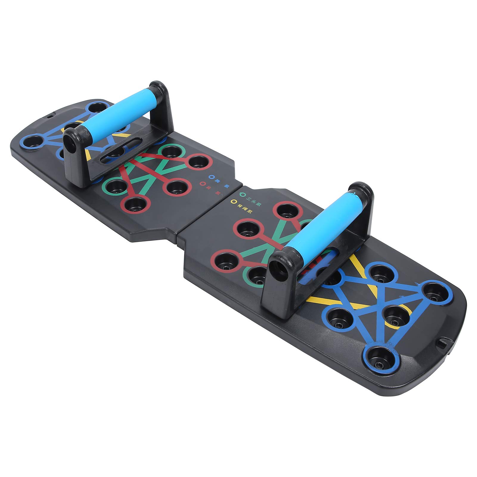 Push Up Board, Ergonomic Design Handle, Body Building Fitness Exercise Different Muscle Groups, Antiskid Training Tools