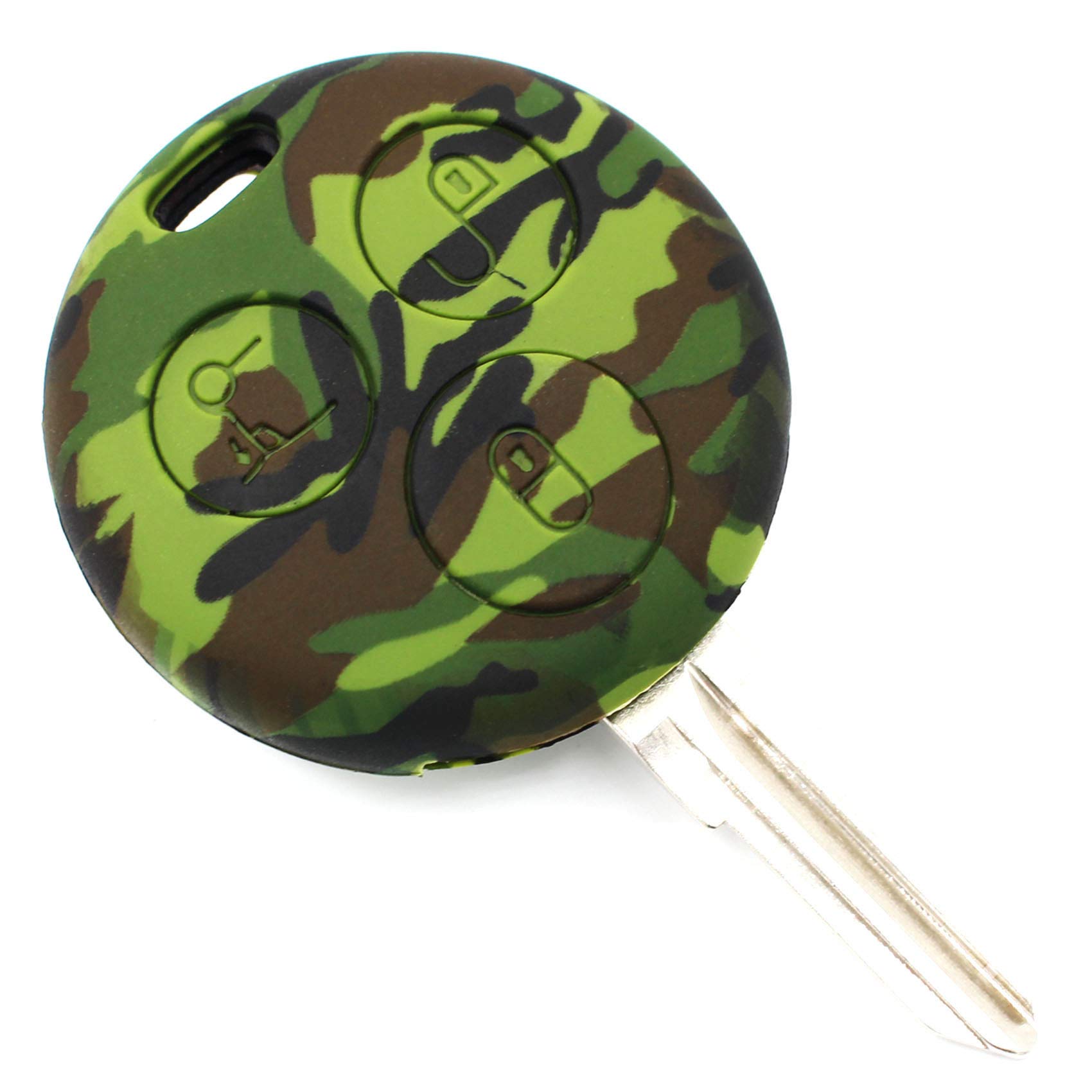 Finest-Folia Key Case SD for 3 Buttons Car Key Silicone Cover