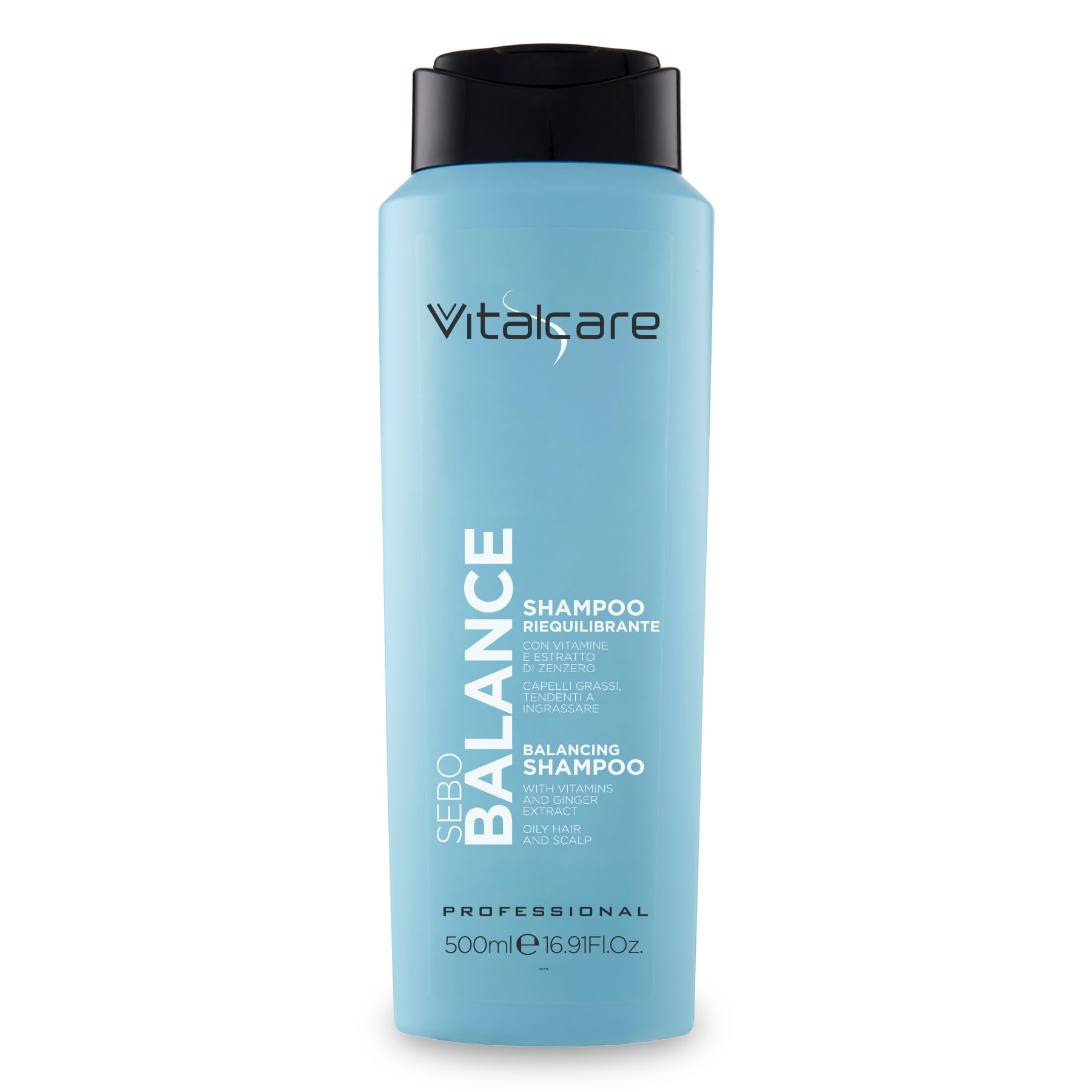 VITALCARE Sebo Balance Shampoo Professional Italian Formula with ZICOMPLEX | ANTI-OILY Hair - 500ml — image 1
