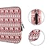 Kamor 13 13.3 inch Apple MacBook Air MacBook Pro Canvas Fabric Laptop Sleeve with Macbook Charger Case Bohemian Style Animal World (Elephant Red) Protective Carrying Sleeve Bag Case Cover Shell