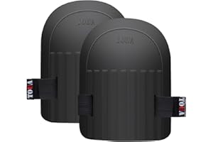 TOUA Gardening Knee Pads Lightweight Waterproof Foam Kneepads with Soft Inner Layer, Unisex-Adult, Easy Fit & Clean with Adjustable Straps for Home, Work, Garden, Cleaning, Flooring, Construction Work(Black)