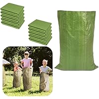 Liyquint 10PCS Potato Sack Race Bags,Large Seed Sack 60x 100cm Large Outdoor Lawn Game Bags for Adults and Children Birthdays