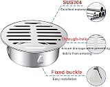 Qrity 304 Stainless Floor Drain Cover 125mm Round Flat Mouth view 3