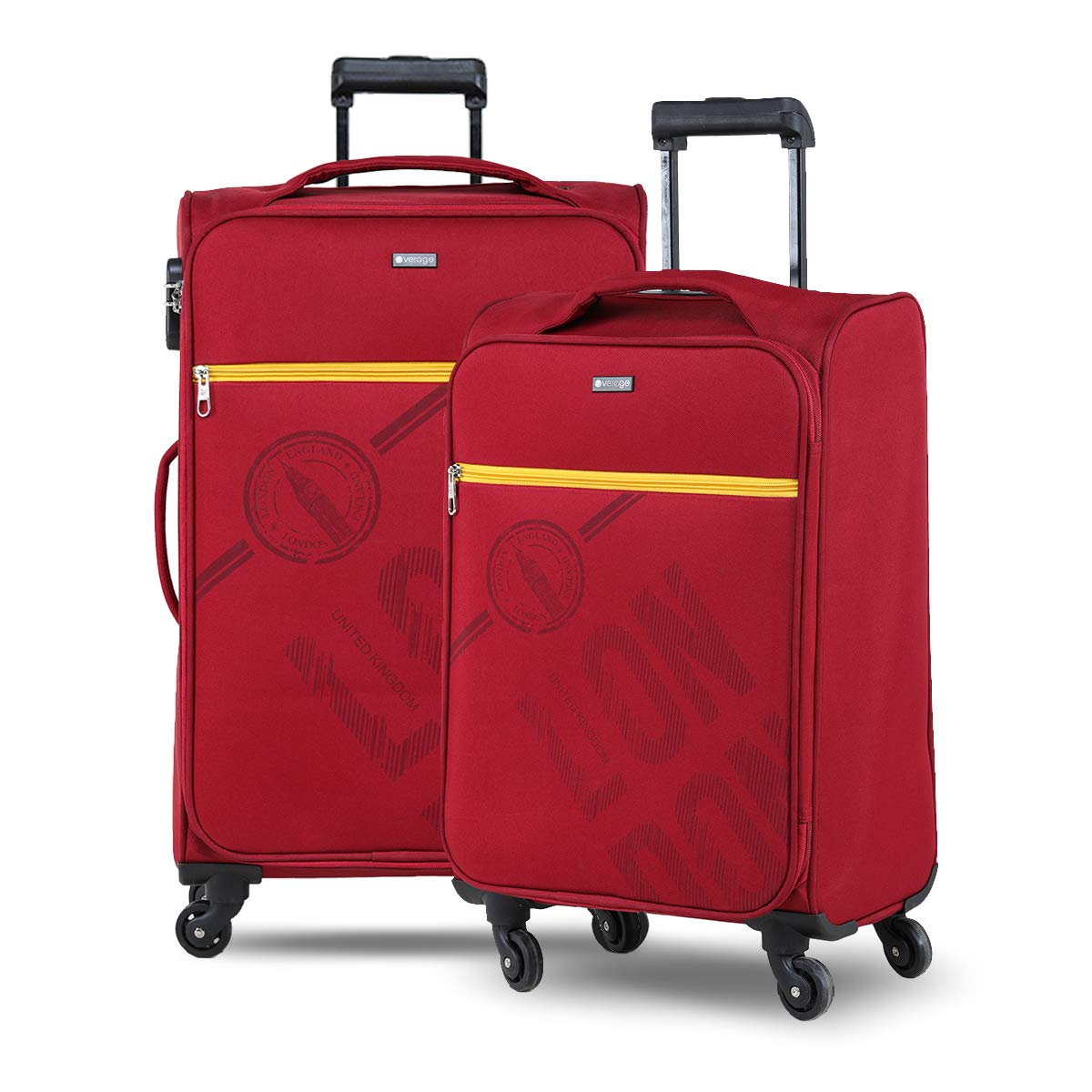 Buy Verage Denver Set of 2 Small and Medium Soft Light Weight Suitcas