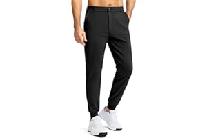 G Gradual Men's Stretch Golf Joggers with 3 Pockets Slim Fit Sweatpants Work Dress Casual Pants for Men with Belt Loops