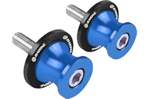 BAIONE Worldmotop 6MM Swingarm Spools Sliders Replacement For Yamaha YZF R1 R3 R6 R25 R1000 (Blue)