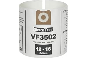 5 Pack VF3502 Replacement for Rigid Shop Vac Bags Size A, compatible with RIDGID 12-16 Gallon Wet/Dry Vacuums, High Efficienc