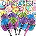 M & M Products Online Girls Birthday Party Supplies: 24 Folding Cupcake Paper Fans for Kids - Variety of Colors & Designs - Perfect for Swimming Pool, Beach, Or Wedding Shower Party Décor & Favors