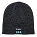 Shnmin Bluetooth Beanie Hat For Men Women Wireless Knit Music Cap Built-In Microphone Christmas Gift (Dark Gray)