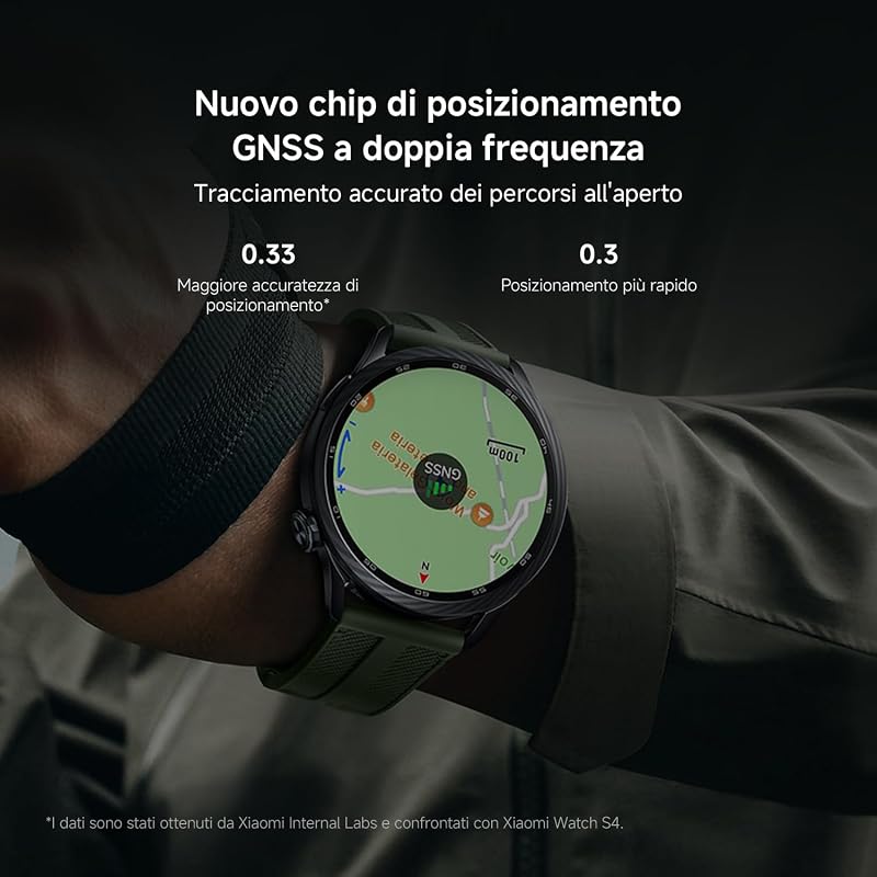 Watch S5 46 mm, Smartwatch Uomo/Donna, AMOLED 1,48", Nero