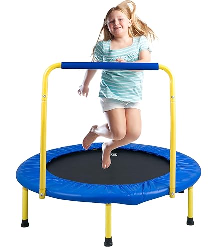 Trampolín para niños, cama de salto, compacto, redondo, silencioso Trampolín para niños, cama de salto, compacto, redondo, silencioso
