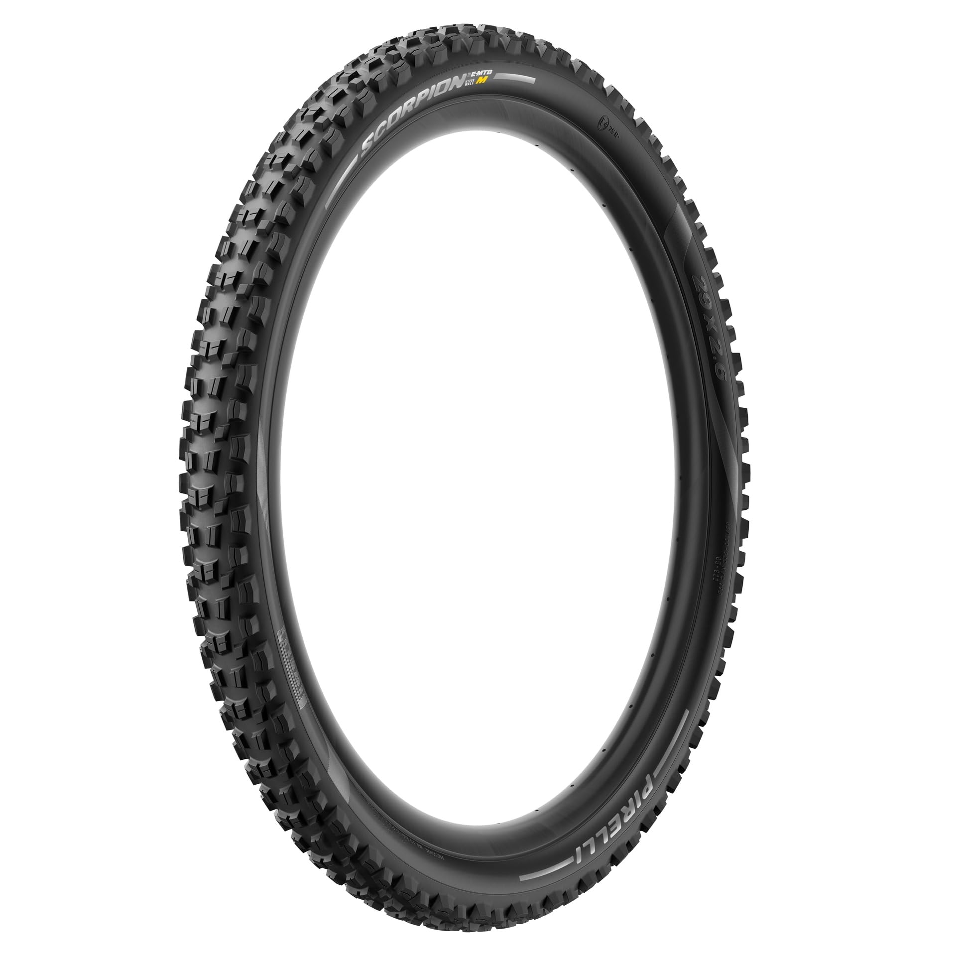 Pirelli Scorpion E-MTB M HyperWall Bike Tyre, 29 x 2.6, Black