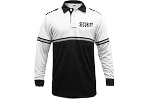 First Class Two Tone Security Bike Patrol Shirt with Reflective Stripes and Zipper Pocket