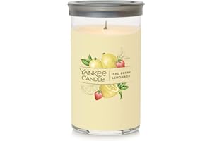 Yankee Candle Iced Berry Lemonade Signature Medium Pillar Candle, 14.25oz