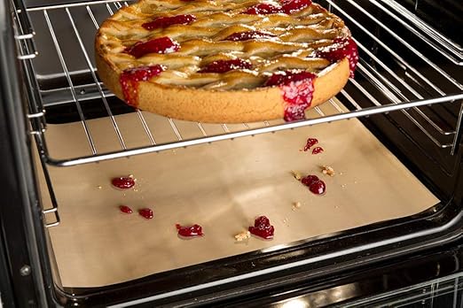 Wenko 2129110500 Backofen-Schutzfolie - wiederverwendbar, Kunststoff, Braun