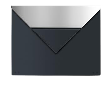 frabox Design Briefkasten EVERE Anthrazitgrau/Edelstahl, ohne Zeitungsfach