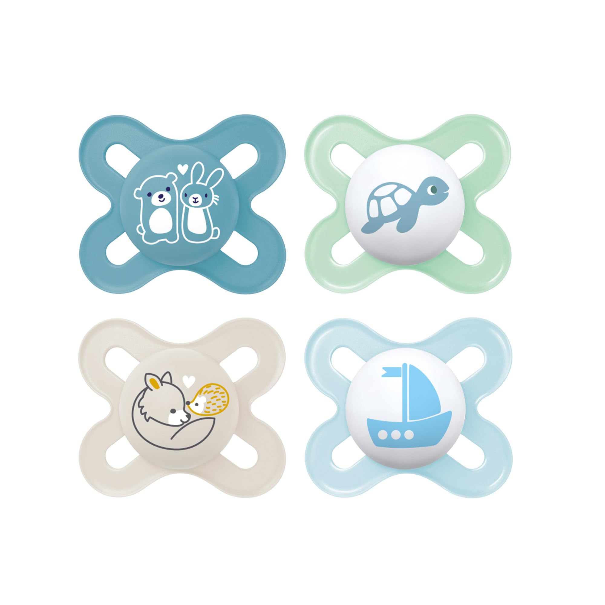 Photo 1 of MAM Original Start Matte Baby Pacifiers, Binky for 0-3 Months, BPA-Free Silicone Nipple, Easy to Clean, Best for Newborn Babies, Developed with Medical Experts, 4 Count Binkies