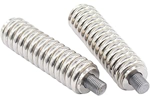XtremeAmazing Heavy Duty SS-3H CB Antenna Spring Mount for Mobile/Vehicle CB Radio Antenna Mount 3/8-24 Inch Threads Stainless Steel Pack of 2