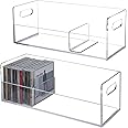 Amazon.com: MyGift Modern Premium Clear Acrylic Stackable CD Holder ...
