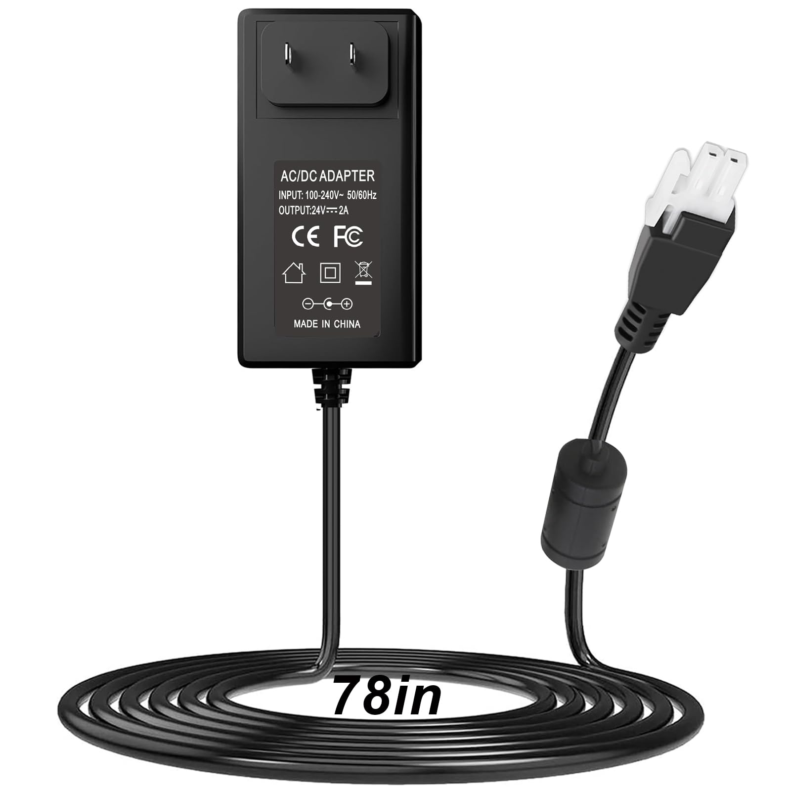 Photo 1 of Adjustable Bed 24V Power Adapter for Linak Model SMPS002 Homeline Deskline Adjustable Bed Frame ASW0551-24020002A DC Charger Cable,Compatible Leggett & Platt and Beautyrest Adjustable Bed Base