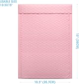 Switory 25Pcs Pale Pink Bubble Mailers 26.7x38cm Self Seal Polymailer Bags view 2