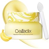 Celladix Overnight Lip Plumping Mask with Banana PDRN – Pudding-Like Melting Balm Texture, Vanilla Scent – Hydrating & Mild Plumping Treatment for Kissable Lips with Honey & Collagen, 0.5 Fl oz