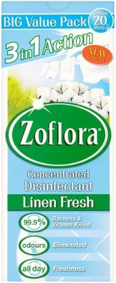 Zoflora 3 in 1 Action Concentrated Disinfectant Linen Fresh 500ml