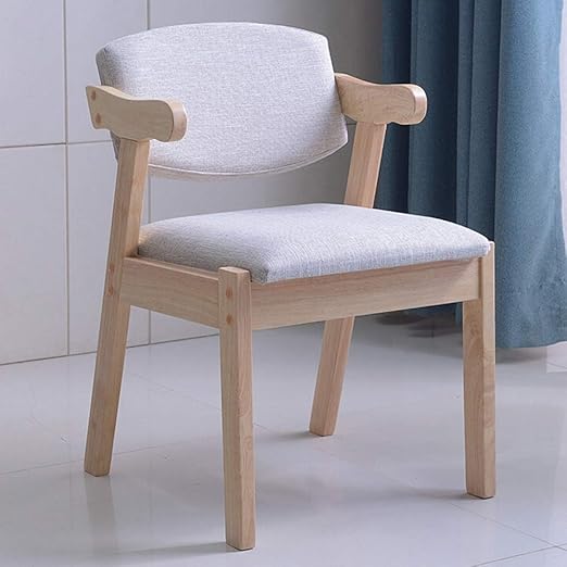 Amazon ジェネリック家具 オフィスチェアホーム戻る北欧ミニマリストは テーブルと椅子学習ライティングデスクチェアスツールレセプション家具ダイニング 持ち運びやすい Color Beige Size 50x50x74cm ダイニングチェア オンライン通販