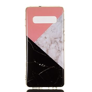 Lomogo Samsung Galaxy S10+ (S10 Plus) / G975 Case Soft Silicon Case Shockproof Anti-Scratch Marble Case Cover for Samsung Galaxy S10+ (S10Plus) - LOYHU190139 L7