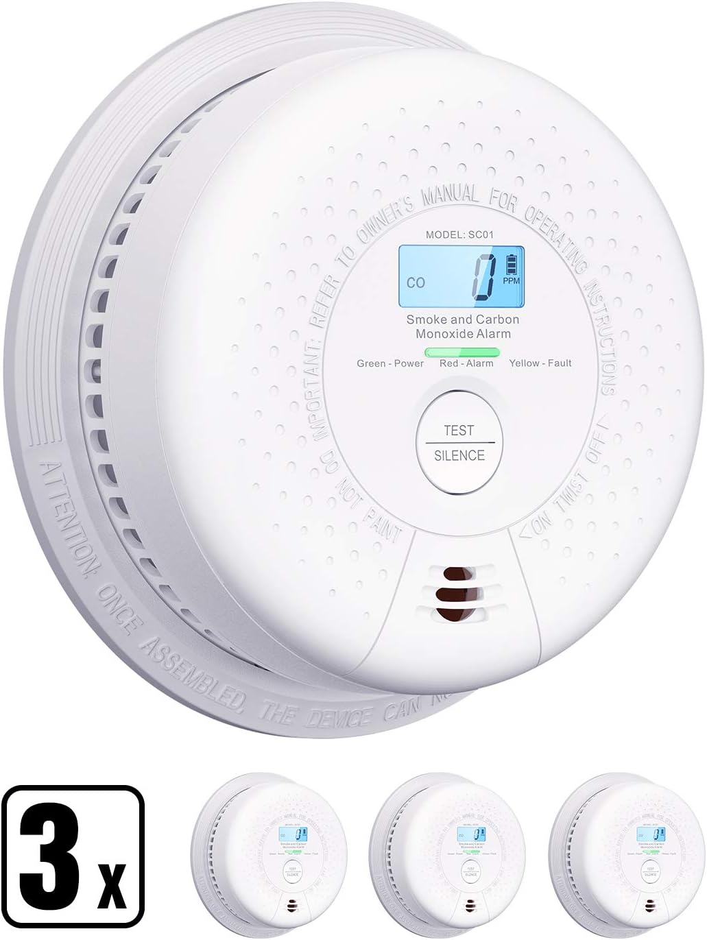 Détecteur Combiné De Fumée Et De Monoxyde De Carbone Avec Affichage Sonore Et Alarme Flash Et Alarme Led Detecteur De Fumee Et De Co Intelligent Pour Maison Entreprise Usine Entrepot Ktv Detecteur De 84541498
