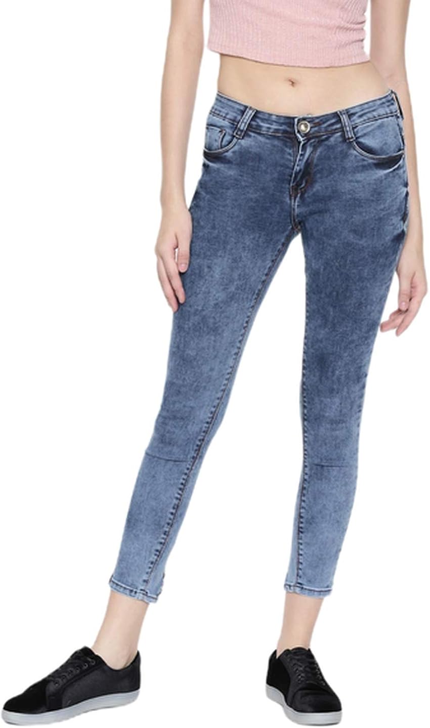 Buy ZHEIA Women's Carrot Skinny Jeans (BRZH5151XJNS32_Blue_32) at Amazon.in
