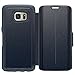 OTTERBOX Strada Series Leather Wallet Case for Samsung Galaxy S7 Edge - Frustration FRĒe Packaging - Tempest Night (Tempest Blue/Navy Blue Leather)