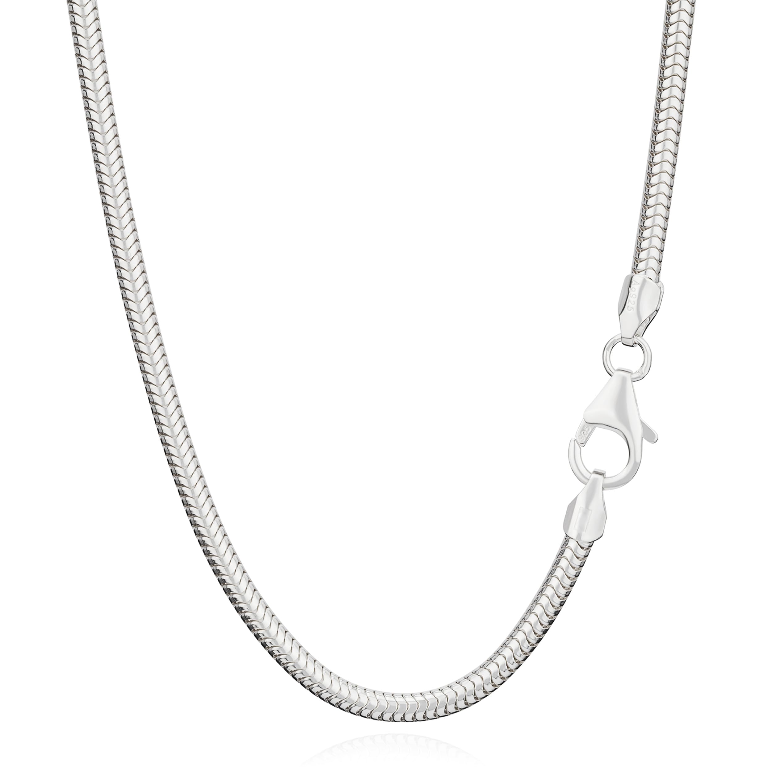 NKlaus SET 2x 925 sterling silver snake chain silver chain 50cm 2,40mm 11,2g 40464