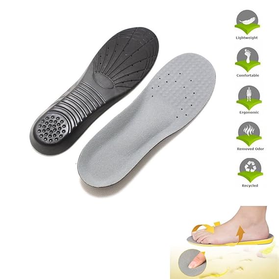 WINOMO Premium Memory Foam Shoe Insole Orthotics Arch Pads Sport Pain