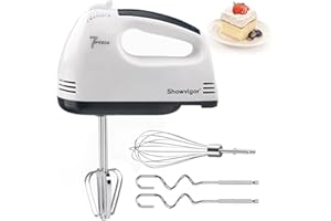 Handmixer Electric Handheld - 7 Speed Portable Kitchen Mixer Electric with 5 Stainless Steel Accessories Whisk, Food Beater f