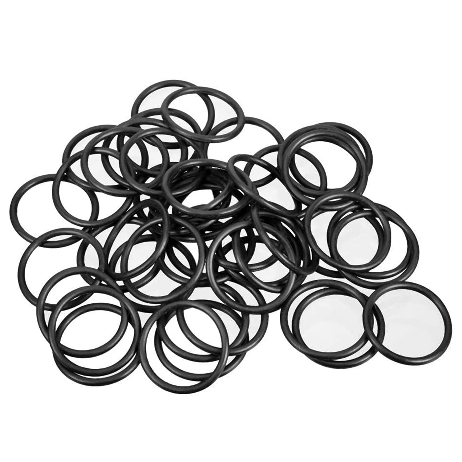 Othmro 50Pcs Nitrile Rubber Washers, 24mm OD 22mm ID 1mm Width, O-Rings Tap Washers Seal Ring for Plumbing