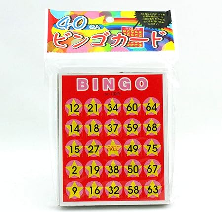 Amazon ビンゴカード 25マス 40枚 ビンゴ くじ おもちゃ