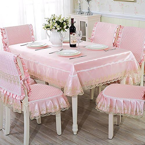 European style Lace Chair cover,Fabric Household Hotels Dining Decoration Chair cover modern Simple 1 pc-C