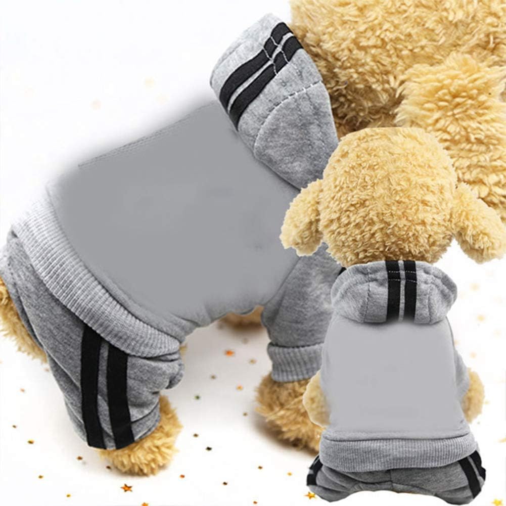 Pet Clothes Soft,Comfortable,Breathable,Skin-Friendly,Hooded Sports And Leisure Style Overalls Jumpsuit