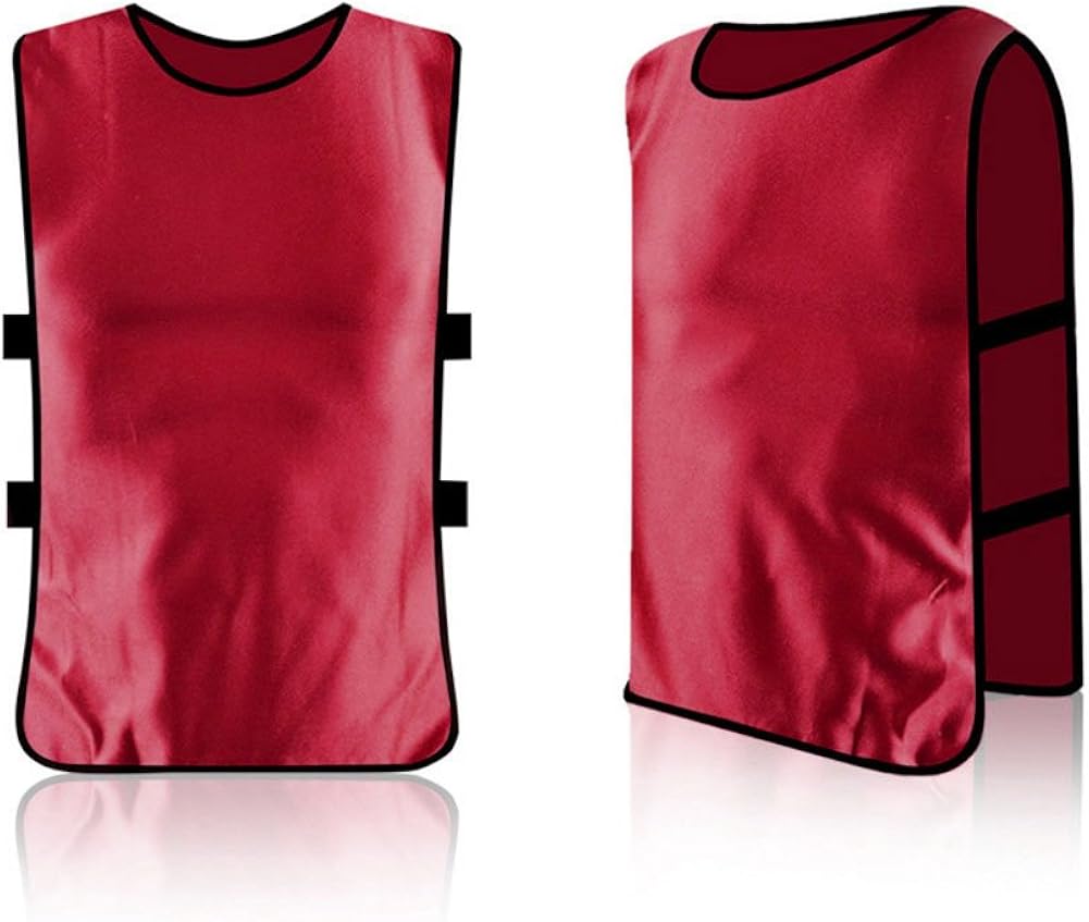Esenlong 6 Pack Jerseys Bibs Breathable Adults Football Scrimmage