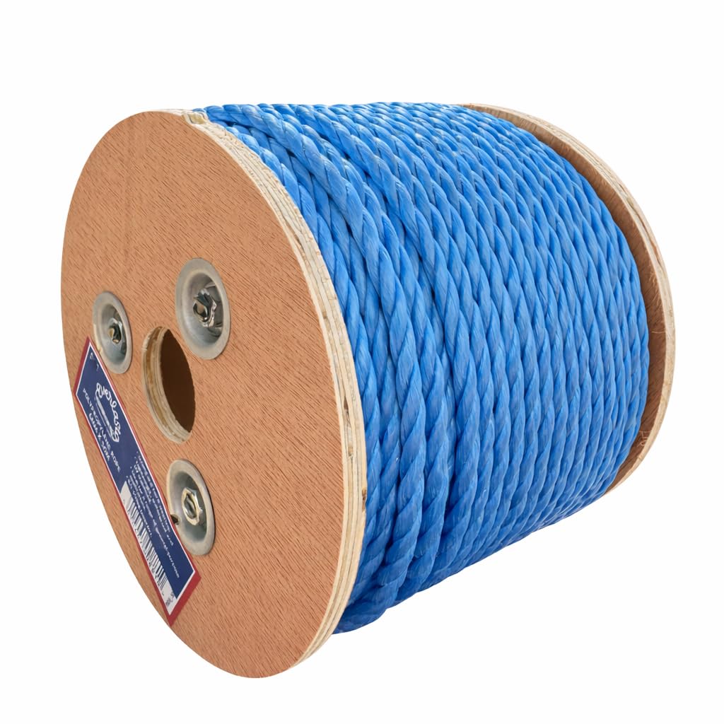 50M TRADE REELS EVERLASTO BLUE POLYPROPYLENE POLY ROPE 6MM 8MM 10MM 12MM 14MM (6MM)